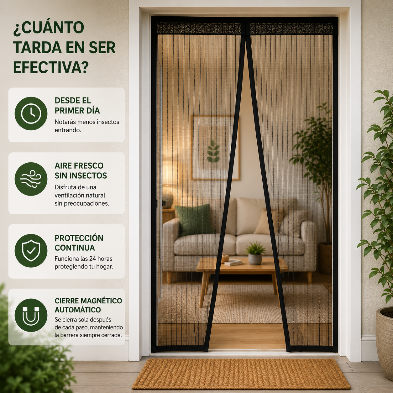 Cortina Mosquitera Para Puertas